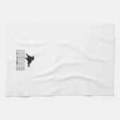 "Ik zal je volgen" Labrador Kitchen Towel Theedoek (Horizontaal)