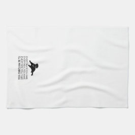 "Ik zal je volgen" Labrador Kitchen Towel Theedoek