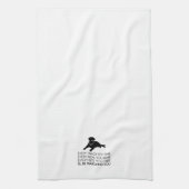 "Ik zal je volgen" Labrador Kitchen Towel Theedoek (Verticaal)