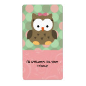 Ik zal je vriend zijn etiket (Voorkant)