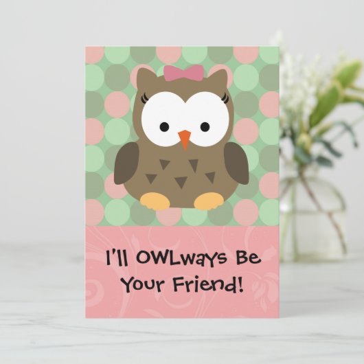 Ik zal je vriend zijn feestdagenkaart (Staand voorkant)