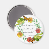 Ik zal je wonden helen - Jeremiah 30:17 Magneet (Voorkant / Achterkant)