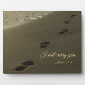 Ik zal je zand voetafdrukken laten dragen fotoplaat (Voorkant)