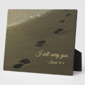 Ik zal je zand voetafdrukken laten dragen fotoplaat (Zijkant)