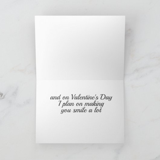 IK ZAL "JOU" LACHEN OP **VALENTIJN** KAART (Binnen)