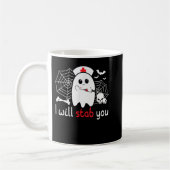 Ik zal jullie Boo Ghost Nurse Funny Halloween Fo l Koffiemok (Links)