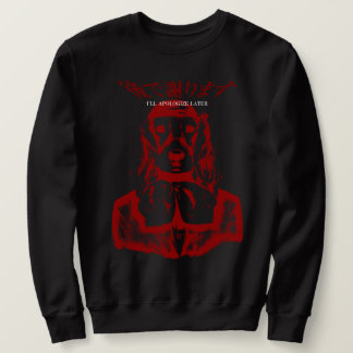 IK ZAL LATERE DOG CREWNECK (RED) AANPASSEN TRUI