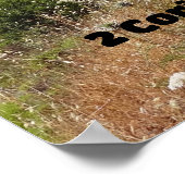 Ik zal lopen door geloof bijbel vers poster (Hoek)