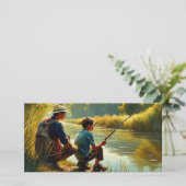 "Ik zal me die dag altijd herinneren" plat Wenskaa Kaart (Staand voorkant)