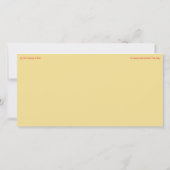 "Ik zal me die dag altijd herinneren" plat Wenskaa Kaart (Achterkant)