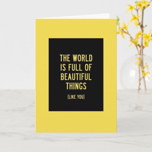 IK ZAL ME GELIEFD VOELEN OP HET JUBILEUM KAART (Gele Bloem)