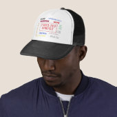 Ik zal me niet aan de lijn houden trucker pet (In situ)