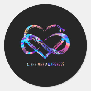 Ik zal me voor jullie Heimerheimer Awareness 1 her Ronde Sticker