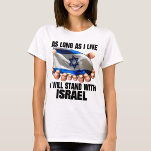 Ik zal met Israël gaan staan T-shirt