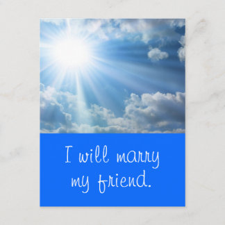 Ik zal met mijn vriend trouwen. Huwelijksuitnodigi Kaart