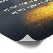 Ik zal mijn geest Joel 228, Bijbelversie uitgieten Poster (Hoek)