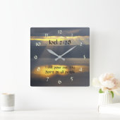 Ik zal mijn geest Joel 228, Bijbelversie uitgieten Vierkante Klok (Huis)