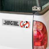 IK ZAL MIJN GELD, VRIJHEID EN PISTOLEN BEHOUDEN BUMPERSTICKER (Op Truck)