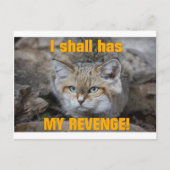 Ik zal MIJN INKOMST hebben. Briefkaart (Voorkant)