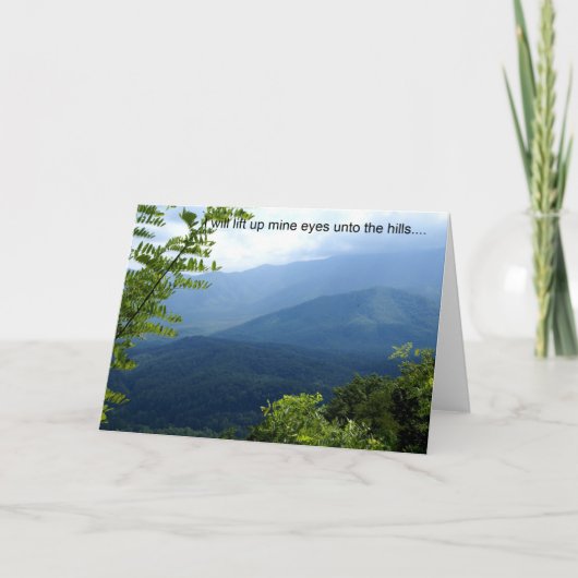 Ik zal mijn ogen opheffen kaart (Voorkant)