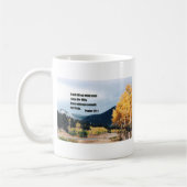 Ik zal mijn ogen optillen naar de heuvels... koffiemok (Links)