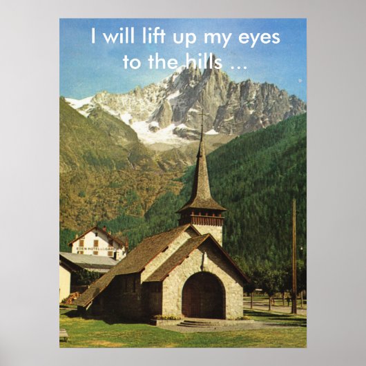 Ik zal mijn ogen optillen naar de heuvels poster (Voorkant)