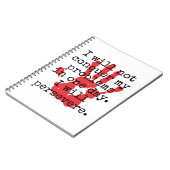 Ik zal mijn problemen niet overwinnen - Inspireren Notitieboek (Linkerzijde)