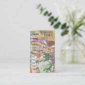 Ik zal mijn weg nooit verlaten visitekaartje (Staand voorkant)