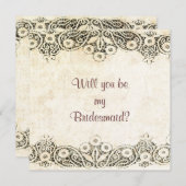 Ik zal m'n bruidsmeisje zijn. kaart (Voorkant / Achterkant)