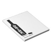 Ik zal naar die wijnovers Drinken Notitieblok (Schuin)