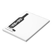 Ik zal naar die wijnovers Drinken Notitieblok (Linkerzijde)