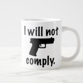 IK ZAL NIET 20 oz VOLTOOIEN. Jumbo Mok (Rechts)