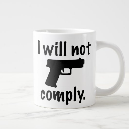 IK ZAL NIET 20 oz VOLTOOIEN. Jumbo Mok (Rechts)