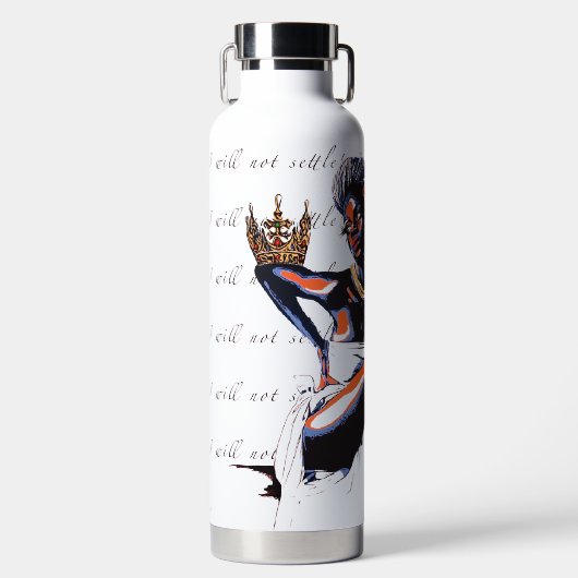 "Ik zal niet bezinken!" - Waterfles (Voorkant)