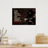 Ik zal niet door het leven glippen poster (Keuken)