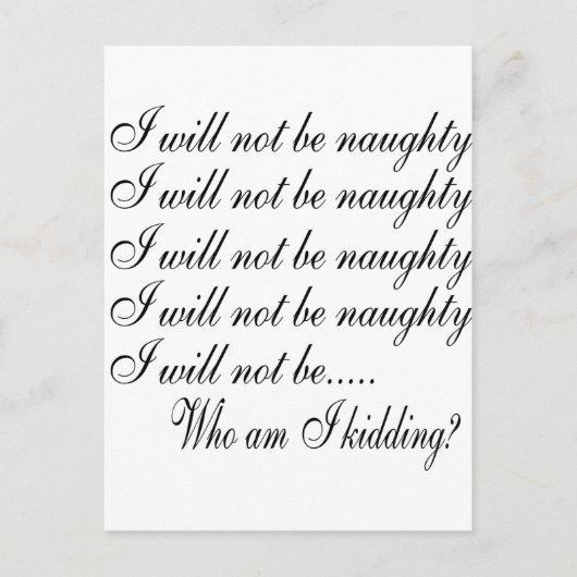 Ik zal niet eng zijn............ Wie ben ik? Briefkaart (Voorkant)