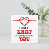 Ik zal niet hetzelfde zijn zonder jou grappig feestdagenkaart (Staand voorkant)