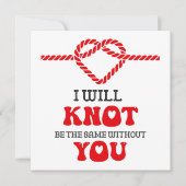 Ik zal niet hetzelfde zijn zonder jou grappig feestdagenkaart (Voorkant)