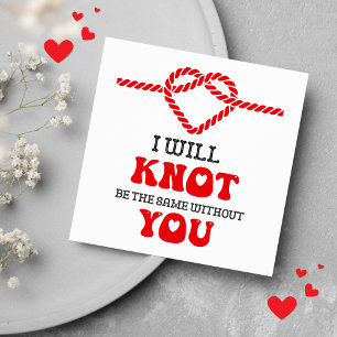 Ik zal niet hetzelfde zijn zonder jou grappig feestdagenkaart