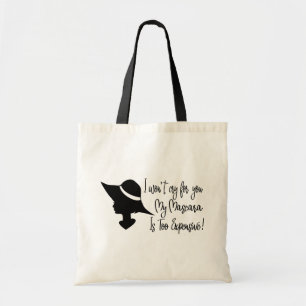 Ik zal niet huilen voor jou, mijn mascara is te du tote bag