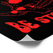 IK ZAL NIET inspirerend schedel STOPPEN Poster (Hoek)