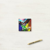 Ik zal niet ophouden mij te zijn post-it® notes (Op bureau)