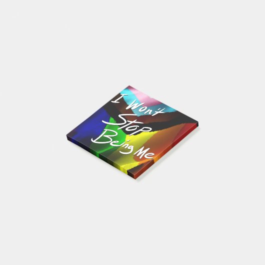 Ik zal niet ophouden mij te zijn post-it® notes (Schuin)