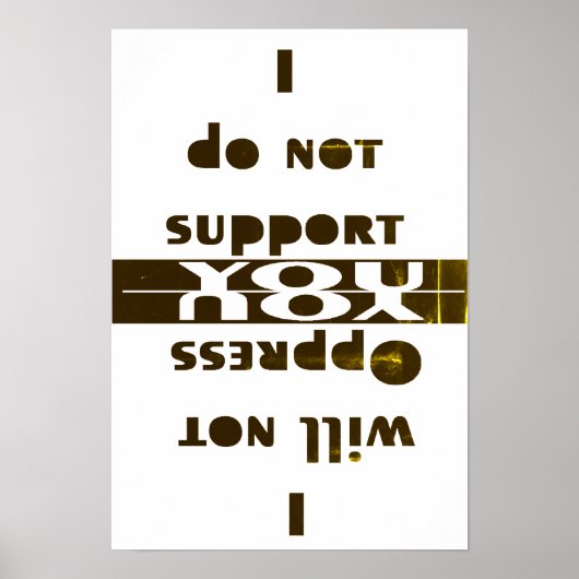 Ik zal niet... poster (Voorkant)