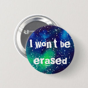 Ik zal niet  sterrenstelsel worden gewist ronde button 5,7 cm