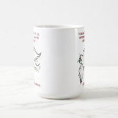 Ik zal niet sterven, maar ik woon Psalms 118 Koffiemok (Center)