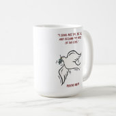 Ik zal niet sterven, maar ik woon Psalms 118 Koffiemok (Voorkant rechts)