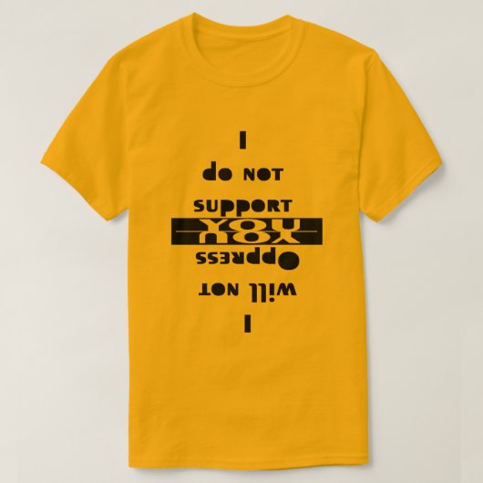 Ik zal niet... t-shirt (Design voorkant)