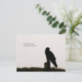 " ik zal niet wachten " briefkaart (Staand voorkant)