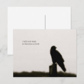 " ik zal niet wachten " briefkaart (Voorkant / Achterkant)